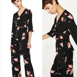 Zara Black Kimono Style Top